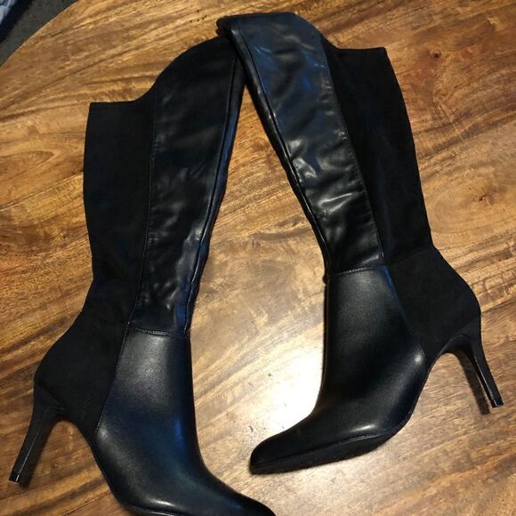 Dream Pairs Over the knee black boots size 7 - Picture 3 of 11